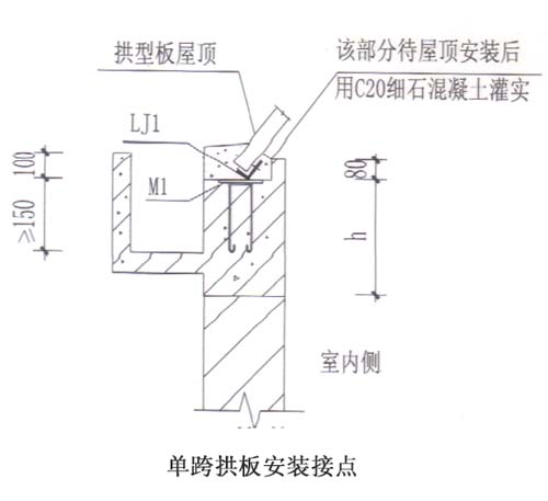 拱形屋頂節點(diǎn)詳圖